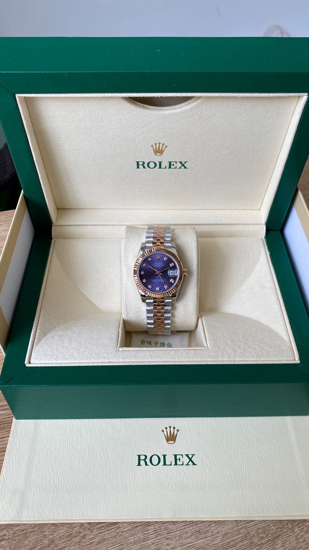 Rolex Datejust 28 Oystersteel and Rose Gold m279171 0015 Lady Watch