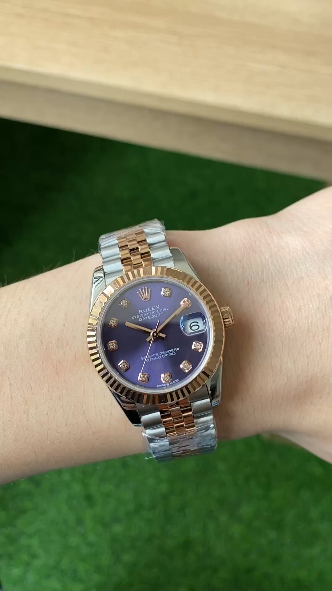 Rolex Datejust 28 Oystersteel and Rose Gold m279171 0015 Lady Watch
