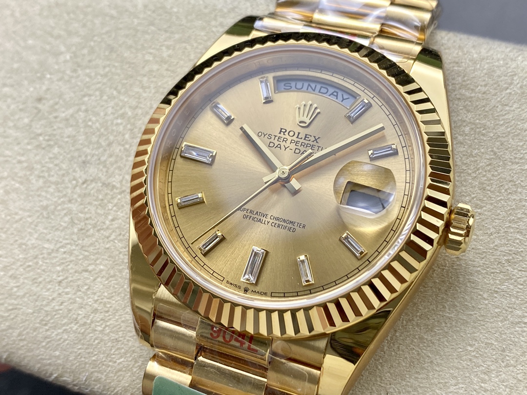 Rolex Day Date 40 Yellow Gold Champagne Dial m228238 0005