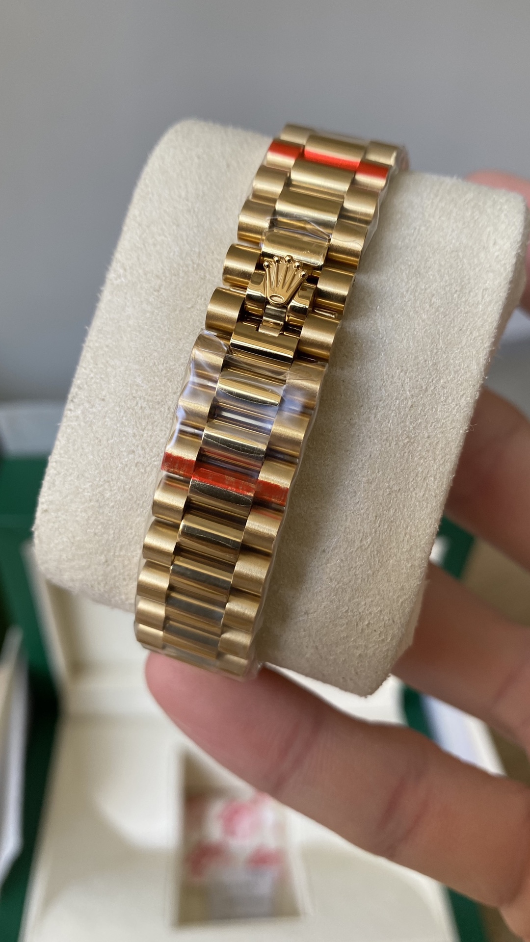 Rolex Datejust 31 Yellow Gold Olive Green Floral Motif Diamond Bezel M278288RBR 0038