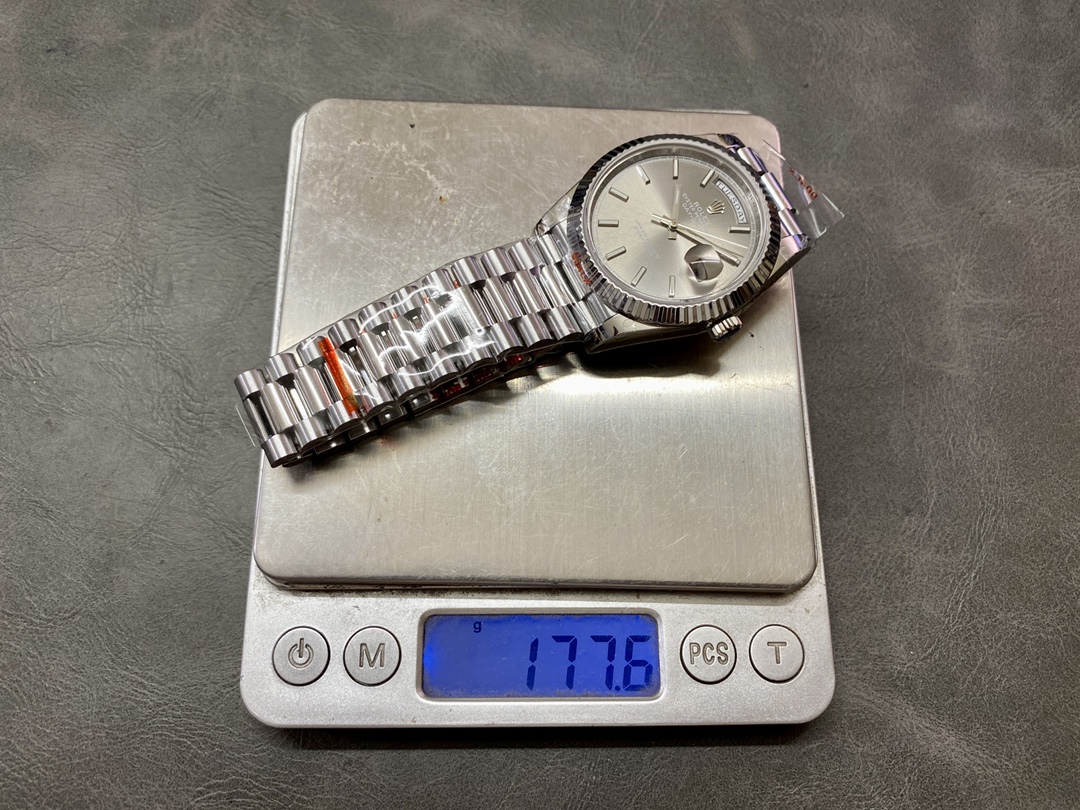 Rolex Day Date 40 18K White Gold Slate Dial M228239 0060 Men's Watch