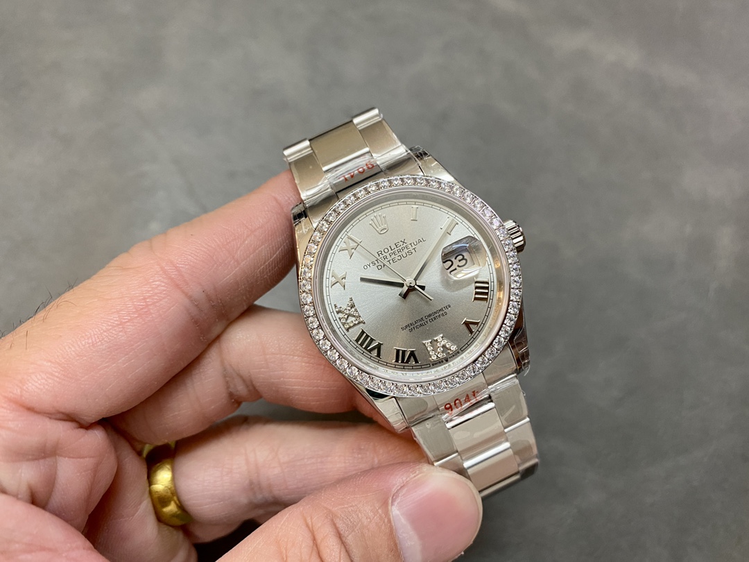 Rolex Datejust 36mm Stainless Steel m126284rbr 0022 Silver Roman VI IX Oyster