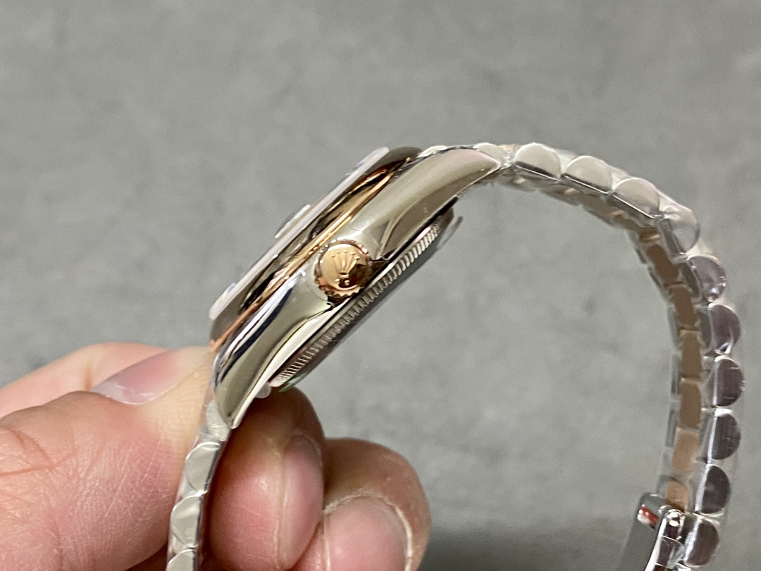 Rolex Datejust 36 Everose Gold Grey Dial Jubilee m126201 0013