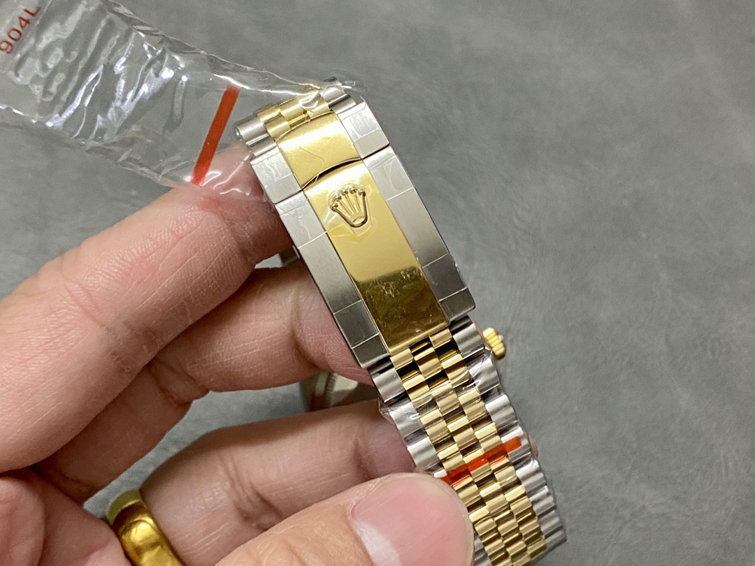 Rolex Datejust 36 Yellow Gold & Diamonds Slate Wimbledon Roman Dial m126283rbr 0021