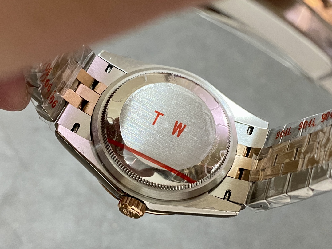 Rolex Datejust 36 Steel & Everose Gold Rose Diamond Pave Roman Dial m126231 0027