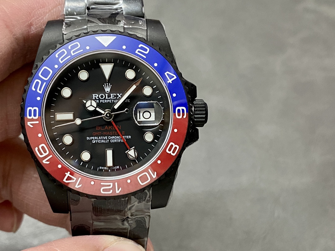 Rolex GMT Master II 40mm Pepsi 126710blro 0002 Black Dial
