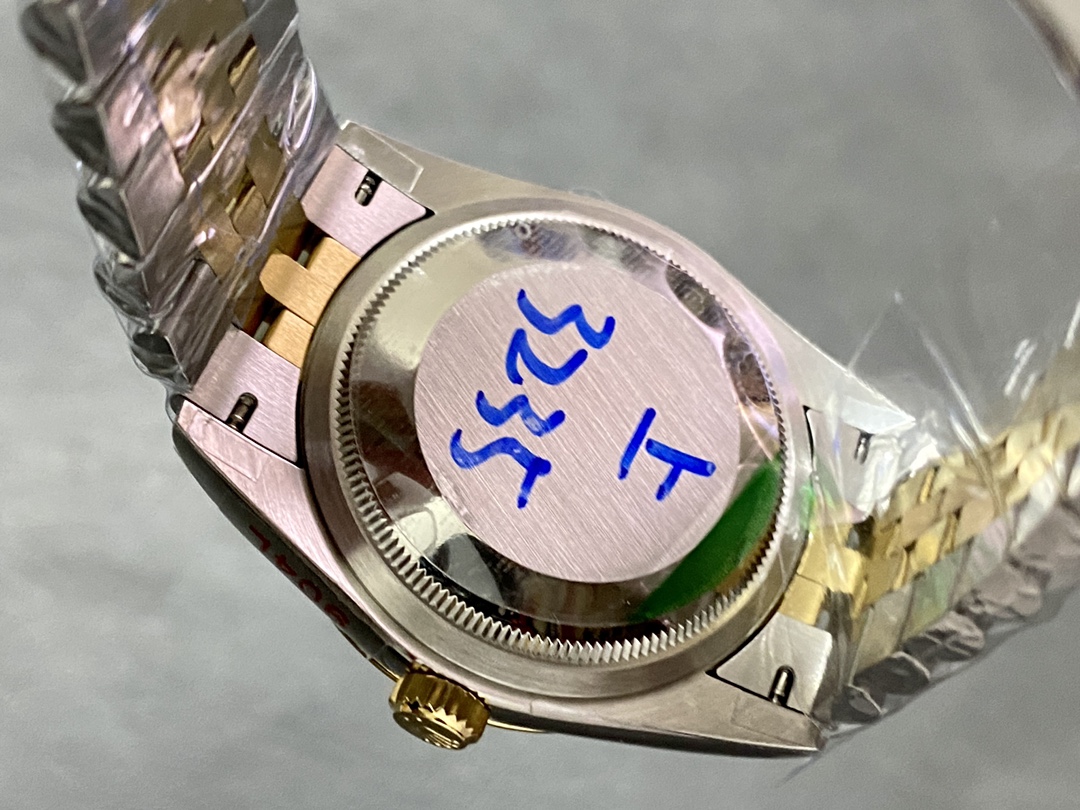 Rolex Datejust 36 Yellow Gold & Diamonds Slate Wimbledon Roman Dial m126283rbr 0021