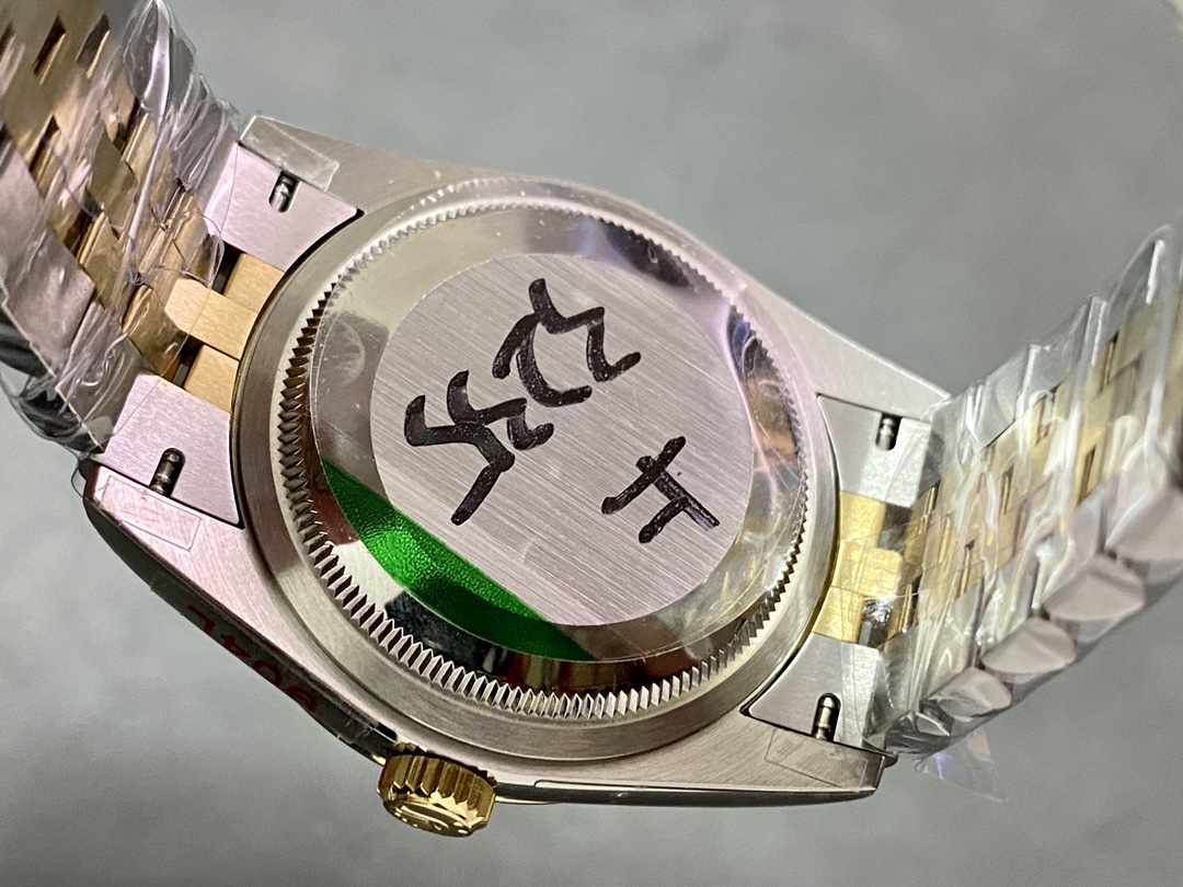 Rolex Datejust 36 Yellow Gold & Diamonds Silver Diamond Pave Roman Dial m126283rbr 0017