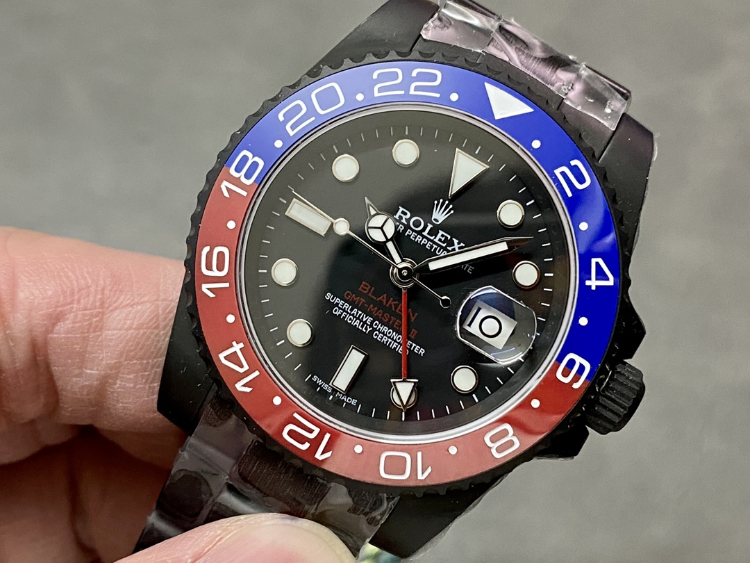 Rolex GMT Master II 40mm Pepsi 126710blro 0002 Black Dial