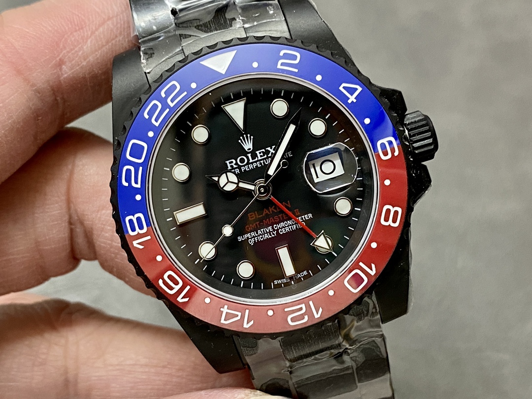 Rolex GMT Master II 40mm Pepsi 126710blro 0002 Black Dial