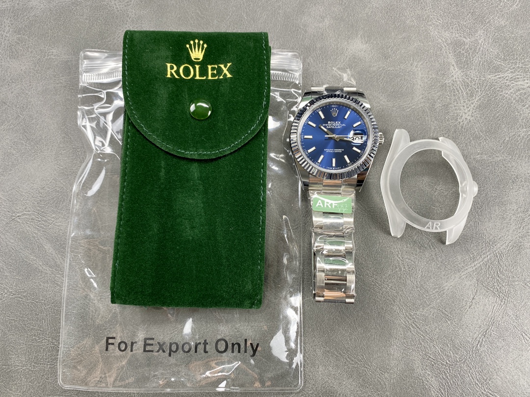Rolex Datejust 126334 0001 Fluted Bezel Blue Dial 41MM Mens Replica Watch