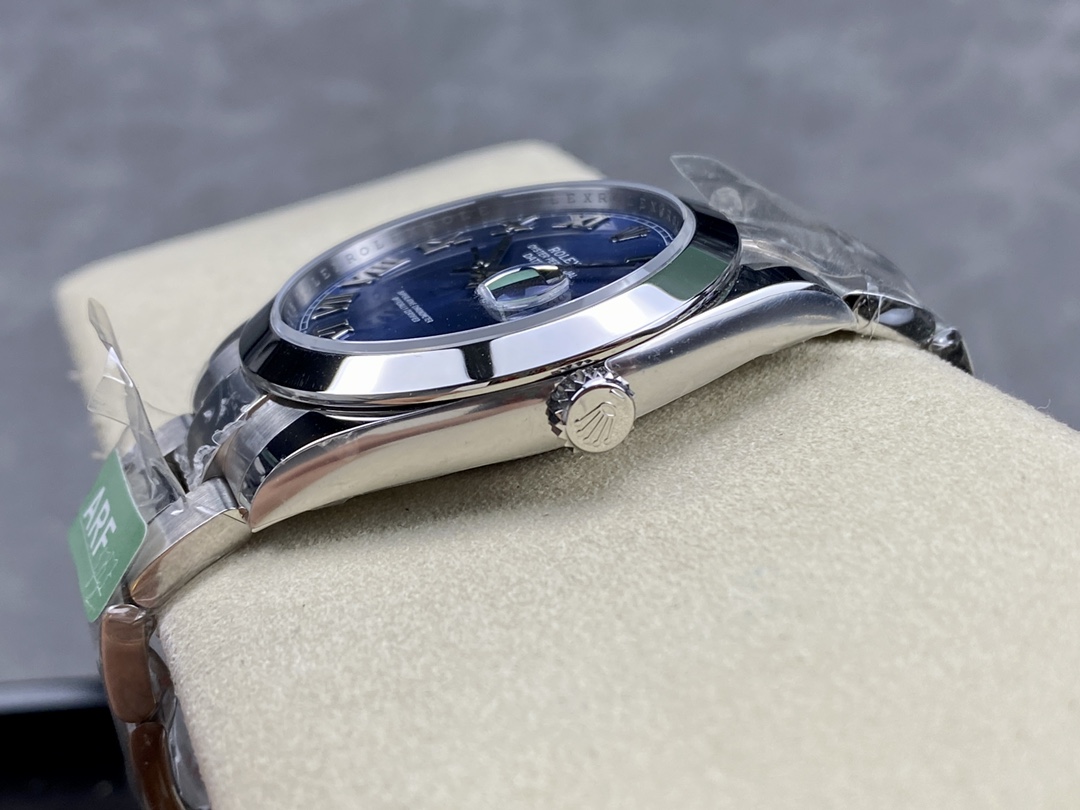 Rolex Datejust 41 Stainless Steel Azzuro Blue Roman Dial M126300 0017 Men's Watch