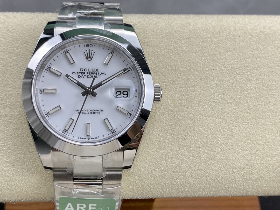 Rolex Datejust 41 Stainless Steel White Dial M126300 0005 Men's Watch
