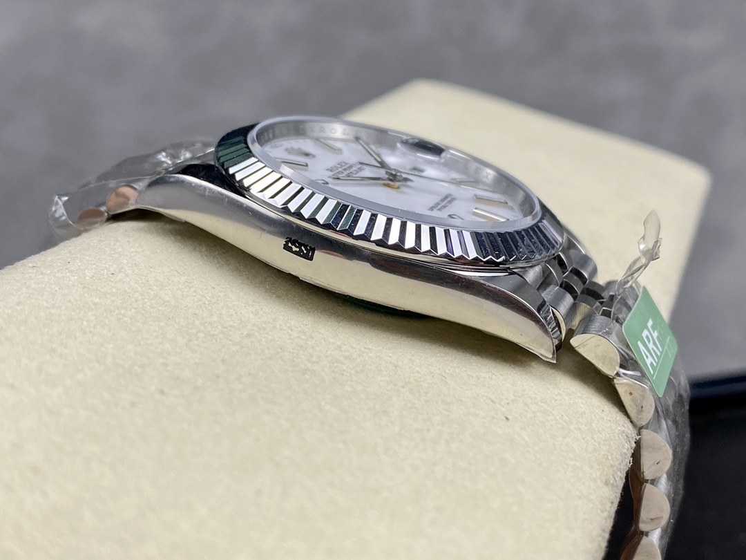 Rolex Datejust 41 Steel & White Gold White Dial Jubilee Bracelet M126334 0010 Men's Watch