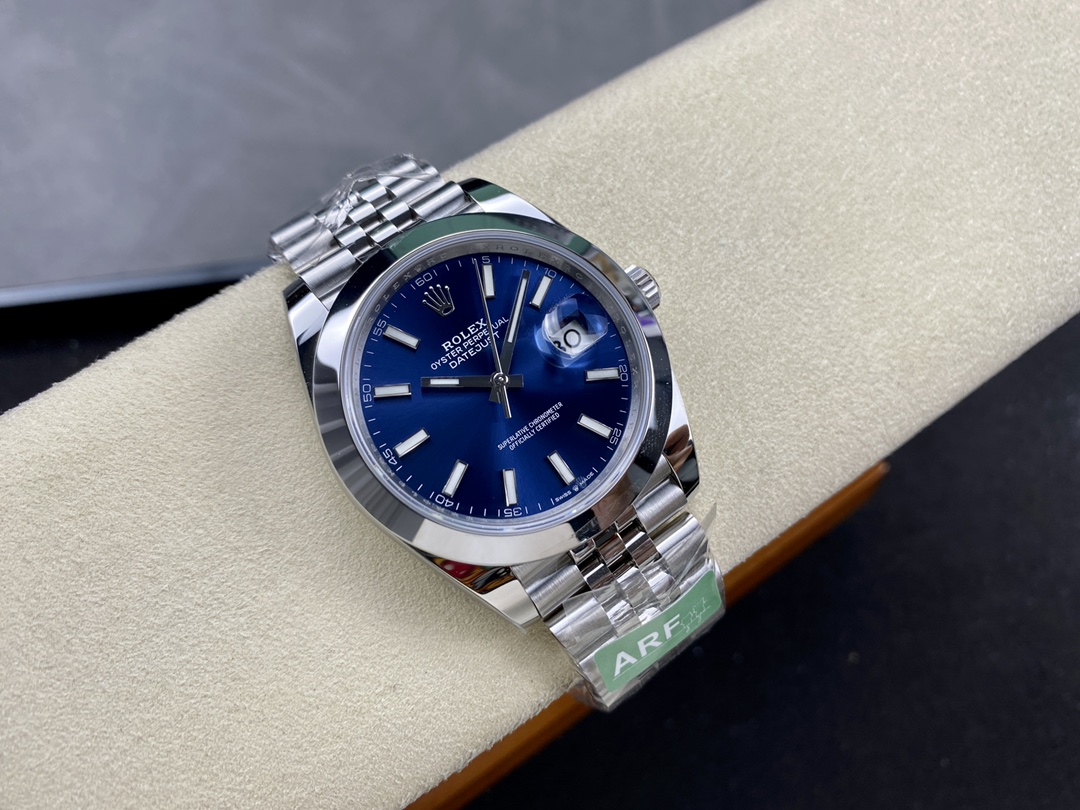 Rolex Datejust 41 Blue Fluted Dial Stainless Steel Jubilee Bracelet 126300 0002