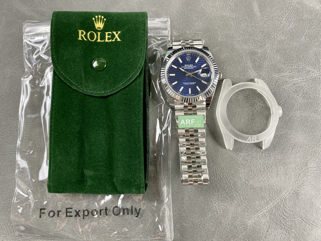 Rolex Datejust 41mm Stainless Steel 126334 Blue Index Jubilee Men's Watch