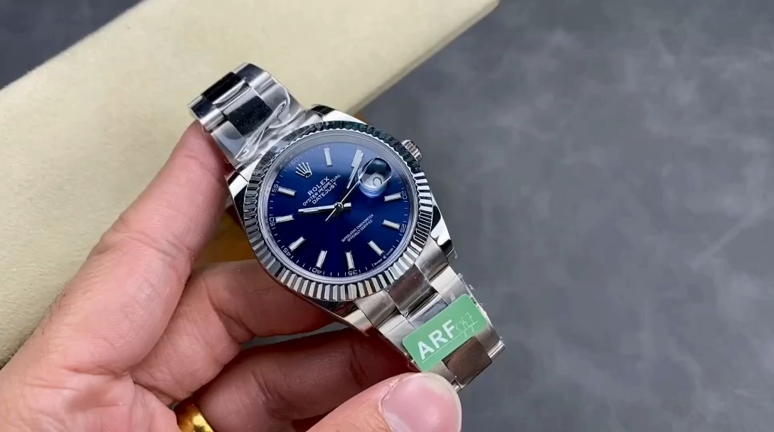 Rolex Datejust 126334 0001 Fluted Bezel Blue Dial 41MM Mens Replica Watch