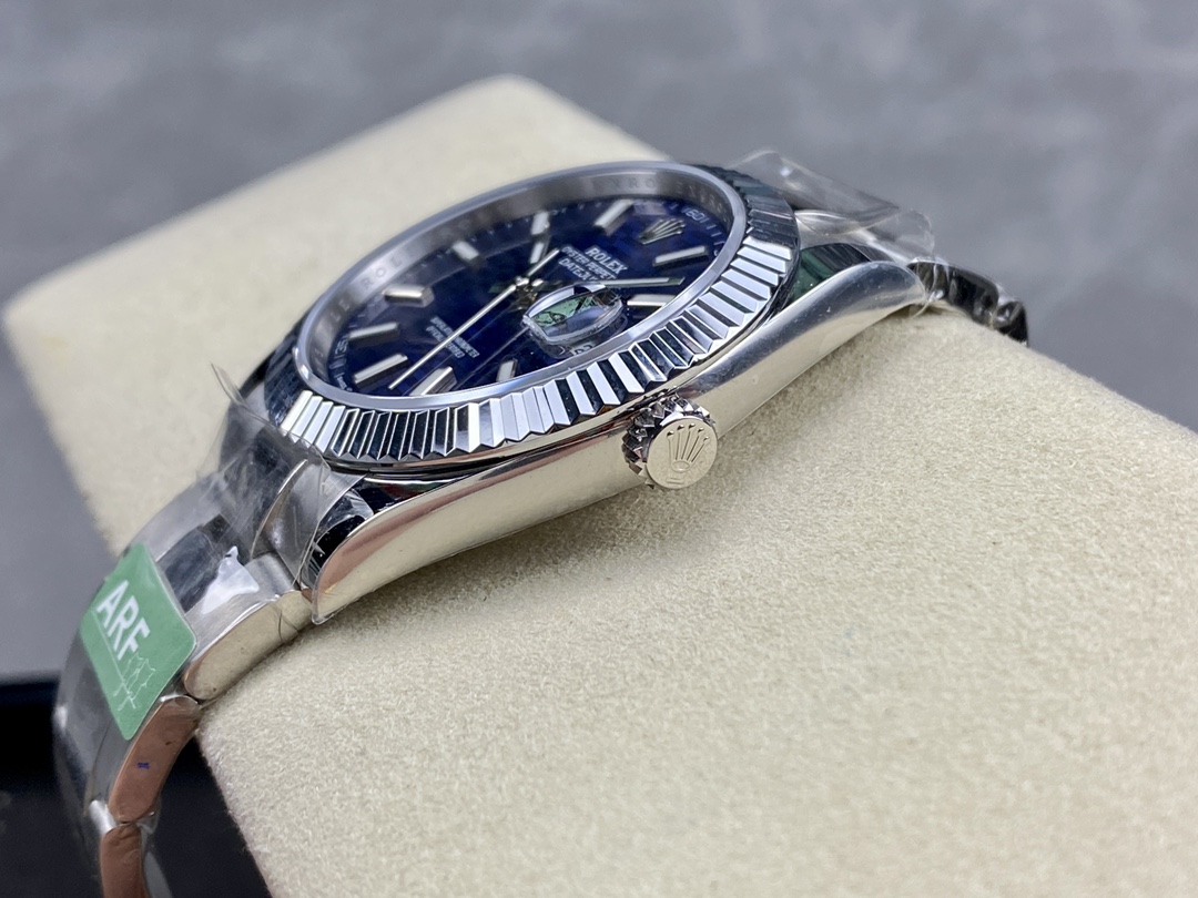 Rolex Datejust 126334 Fluted Bezel Blue Fluted-motif Dial 41MM Mens Replica Watch