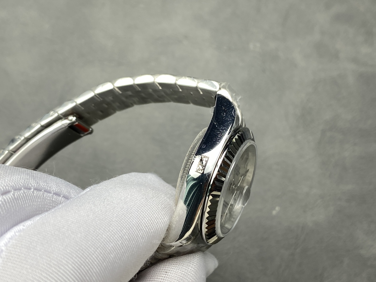 Rolex Datejust 28 Automatic Silver Dial White Gold and Steel M279174 0005 Women's Watch