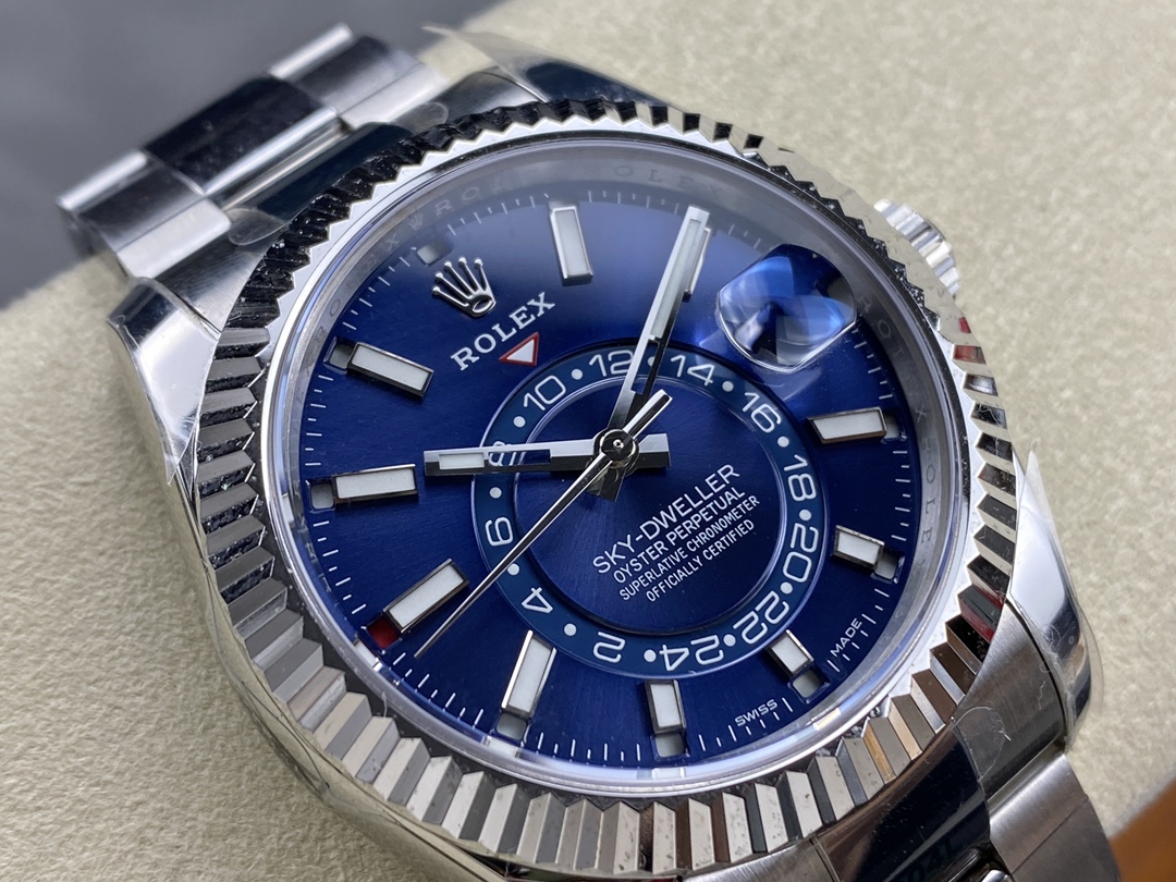 Rolex Sky-Dweller 42 m336934 0005 Stainless Steel Blue Dial Replica Watch