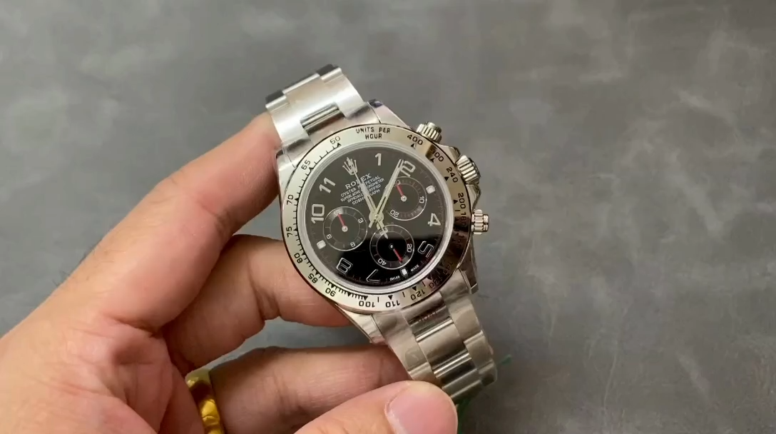 Rolex Cosmograph Daytona 116509 Black Arabic Dial White Gold 40MM Mens Replica Watch