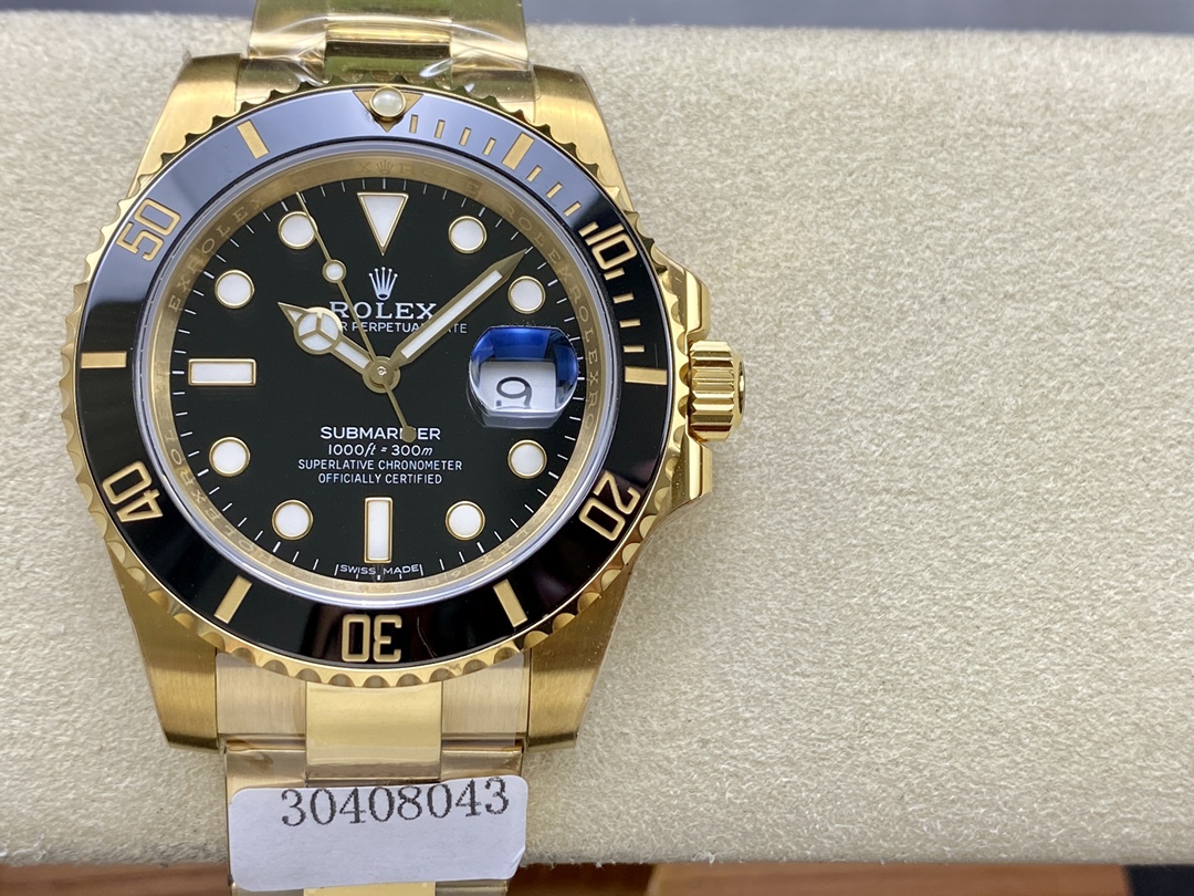 Rolex Submariner Date 116618LN Black Dial 40mm Mens Replica Watch