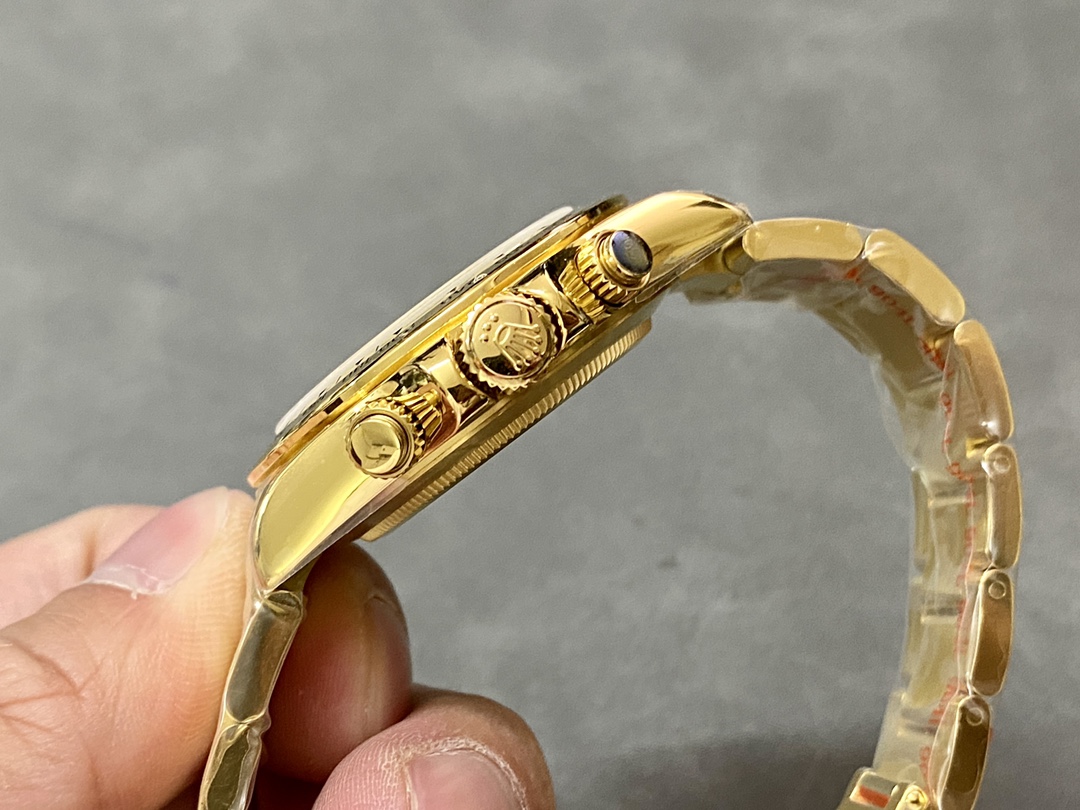 Rolex Daytona 116528 Yellow Gold Blue Racing Dial 40mm Mens Replica Watch