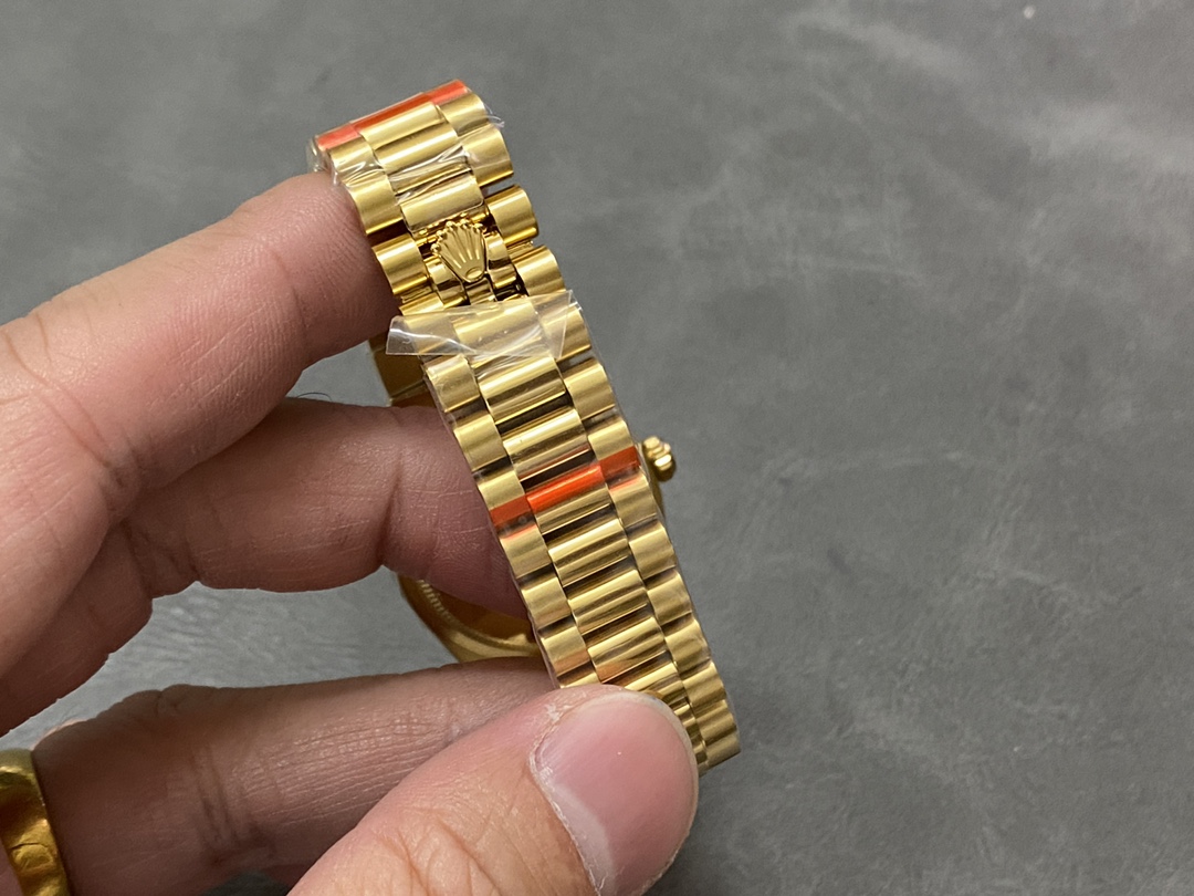 Rolex Datejust 31 Yellow Gold Silver Diamond Dial M278278 0034 Women's Watch