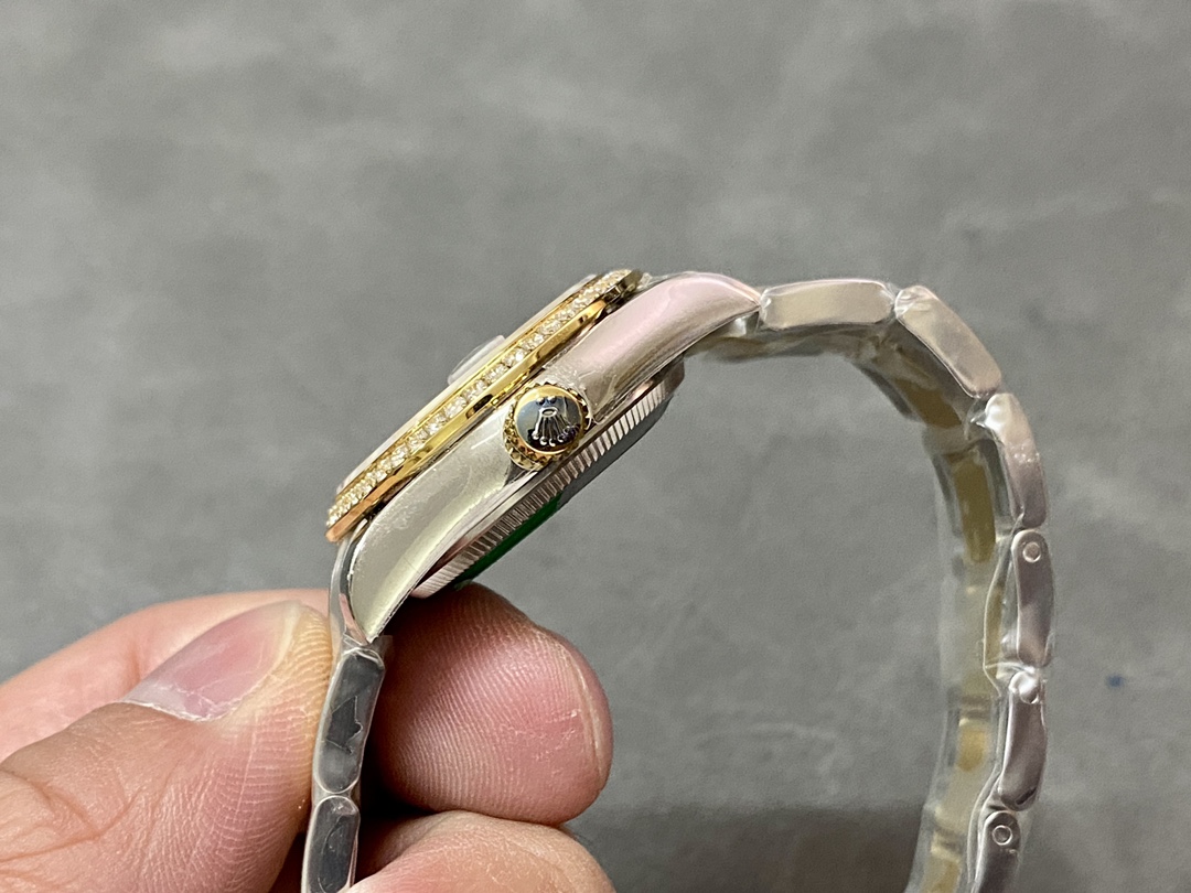 Rolex Datejust 36mm Stainless Steel and Yellow Gold m126283rbr 0016 White Roman Oyster