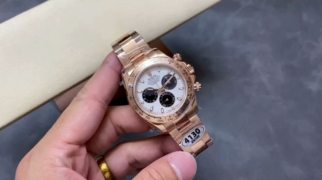 Rolex Daytona m116505 Everose Gold Meteorite Grey Dial 40MM Mens Replica Watch