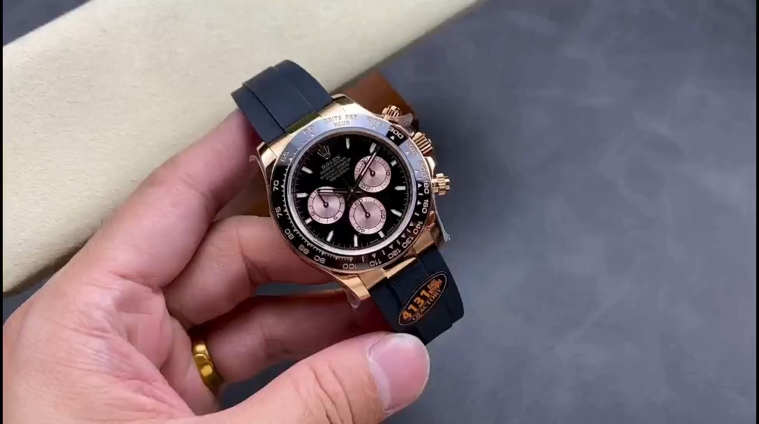 Rolex Cosmograph Daytona 116515LN Rose Gold Black Dial 40mm Mens Replica Watch