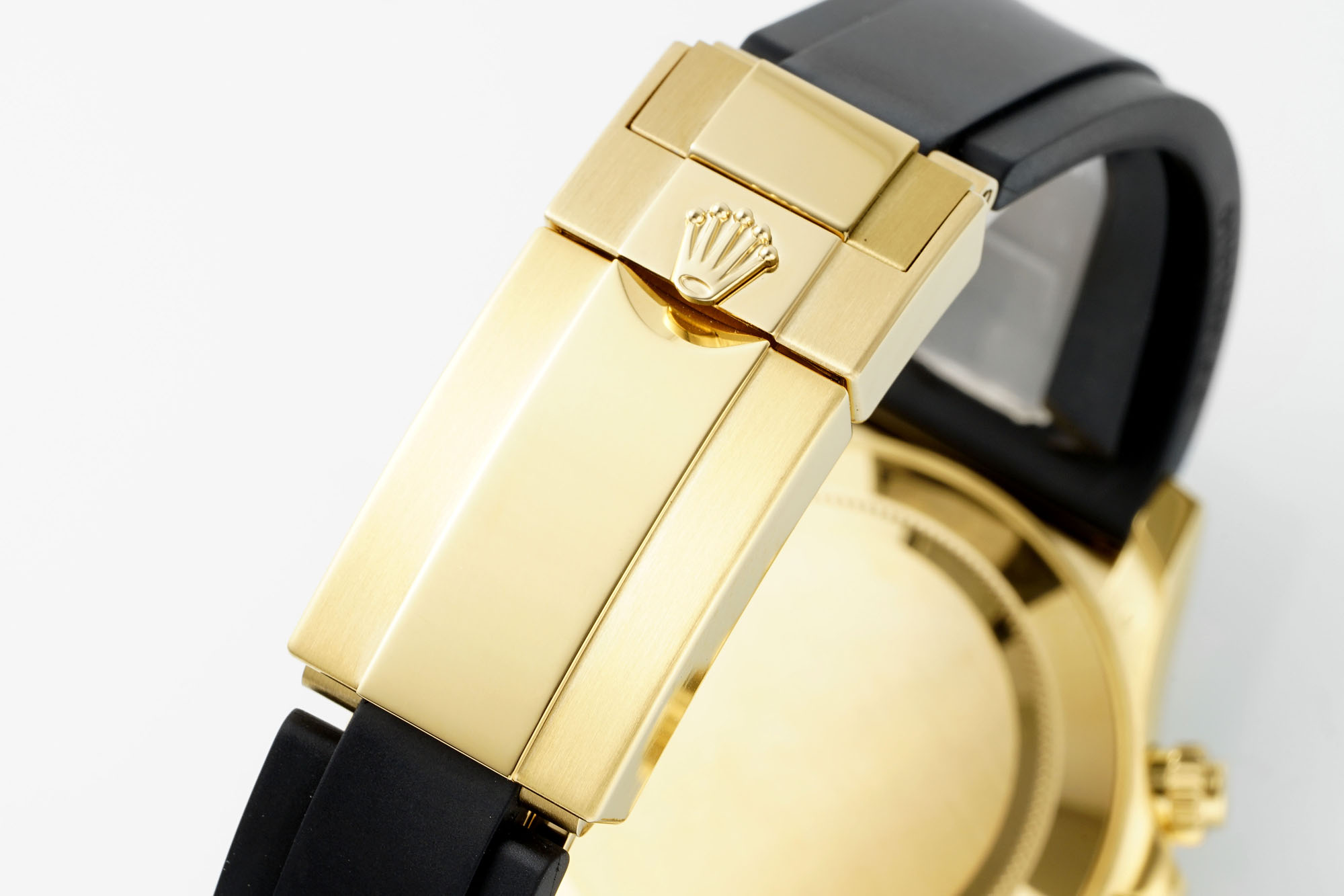 Rolex Daytona 116518LN Yellow Gold Black Diamond Dial 40mm Mens Replica Watch