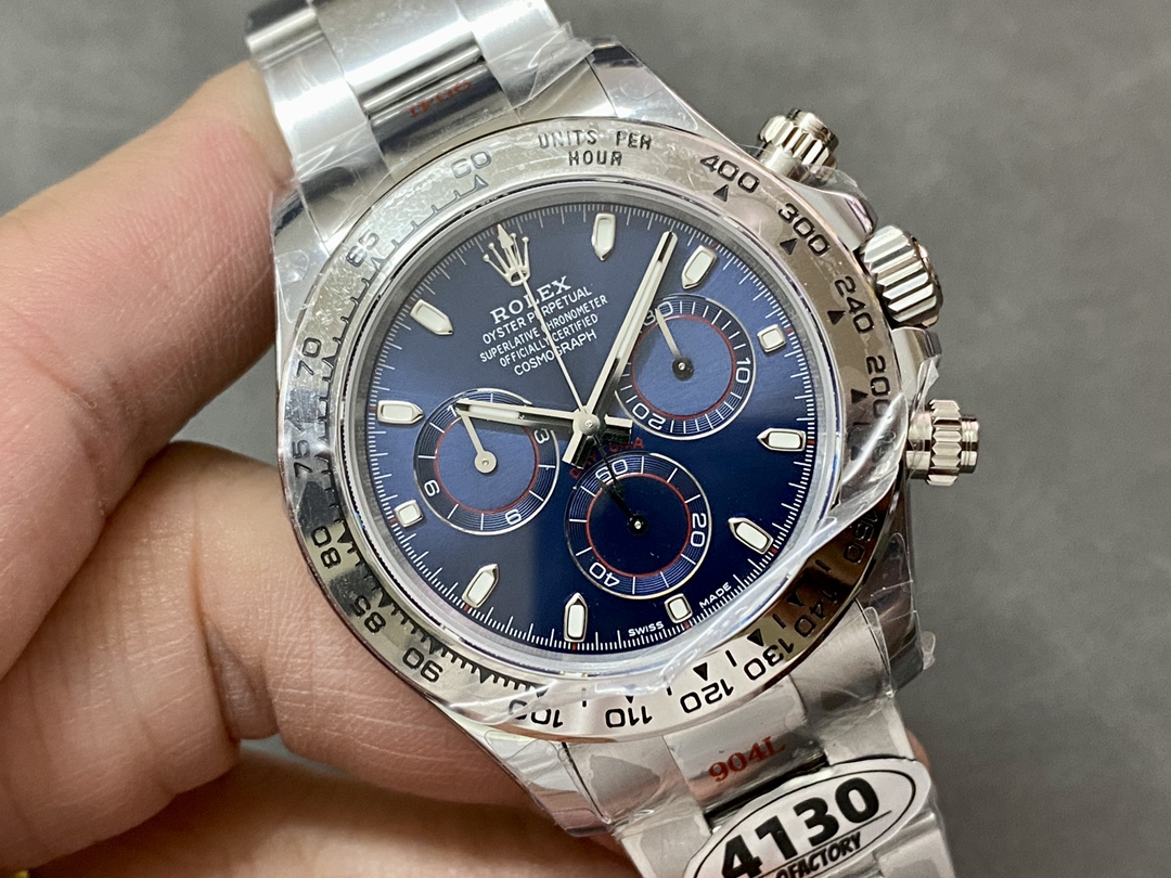 Rolex Cosmograph Daytona 116509 Blue Index Dial 40MM Mens Replica Watch