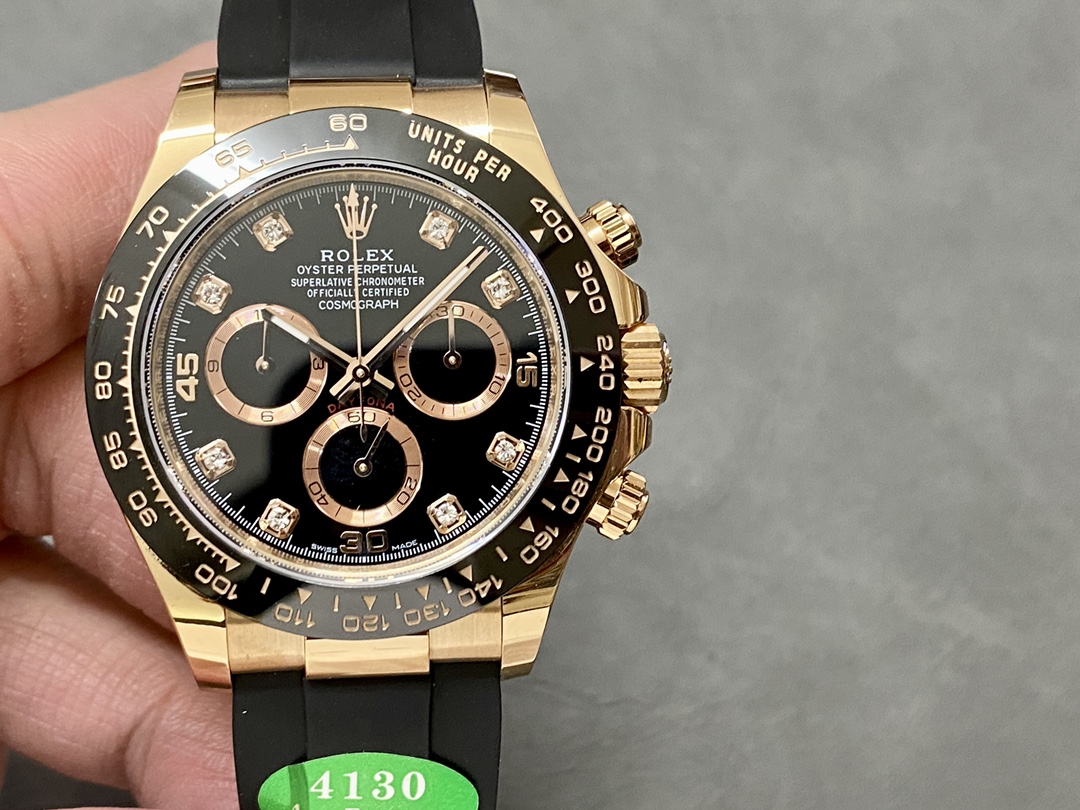 Rolex Cosmograph Daytona Rose Gold Case Black Dial 116515ln 0057
