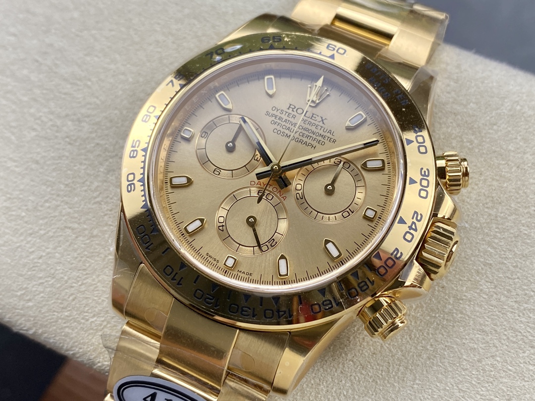 Rolex Cosmograph Daytona 116528 Champagne Index Dial 40MM Mens Replica Watch
