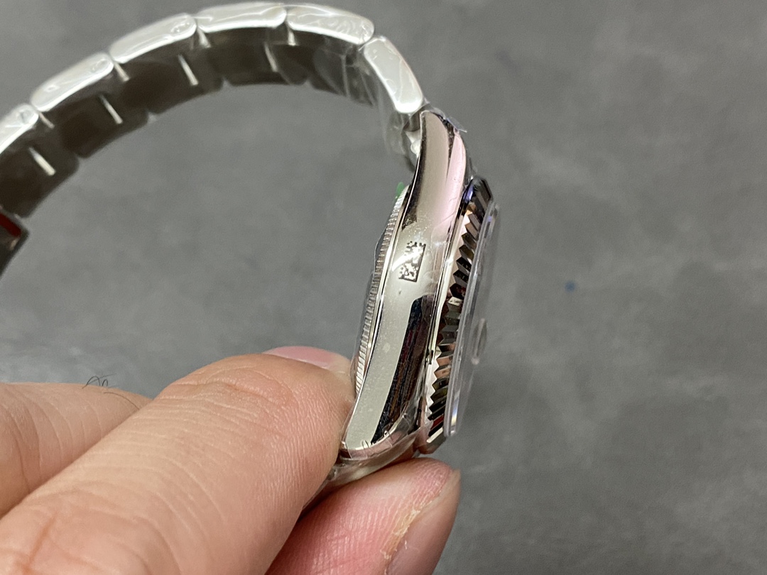 Rolex Datejust 31 Stainless Steel and White Gold Grey Dial M278274 Women's Watch