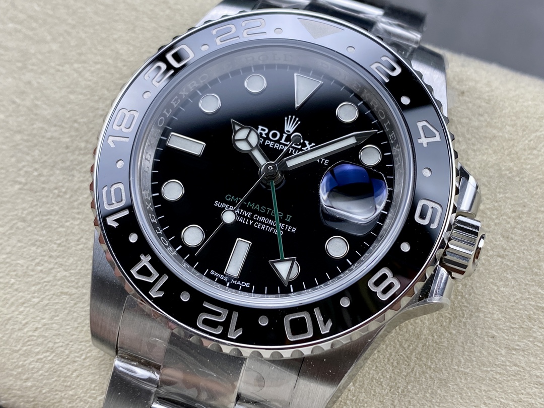 Rolex GMT-Master II 40mm Black Bezel 116710LN Men's Watch