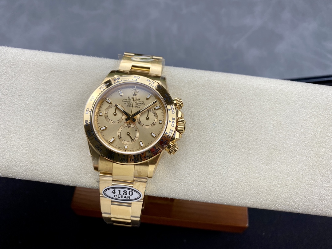 Rolex Cosmograph Daytona 116528 Champagne Index Dial 40MM Mens Replica Watch