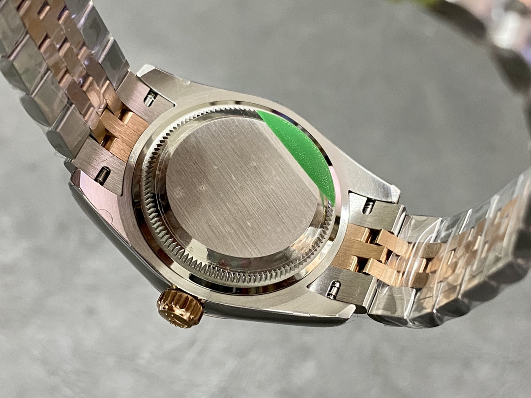 Rolex Datejust 28 Stainless Steel and Everose Gold 279171 0023 Rose Index Jubilee Lady Watch