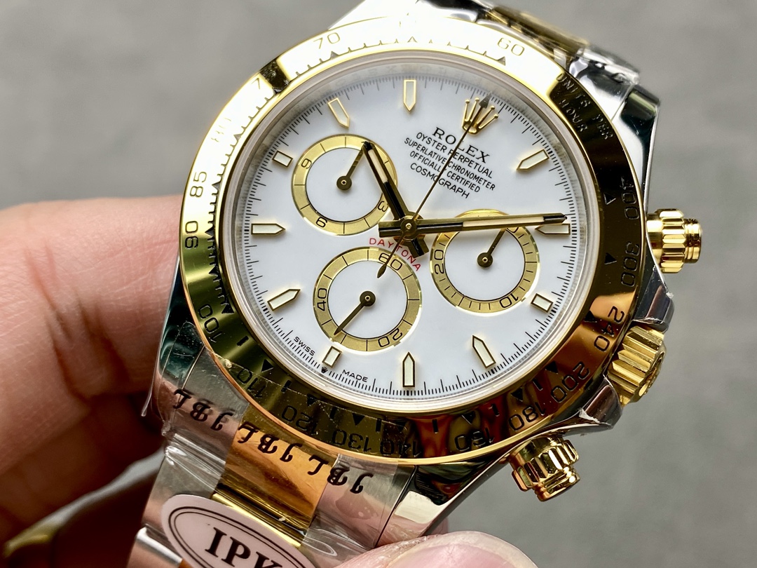 Rolex Two Tone Daytona 126503 White Dial Replica Watch