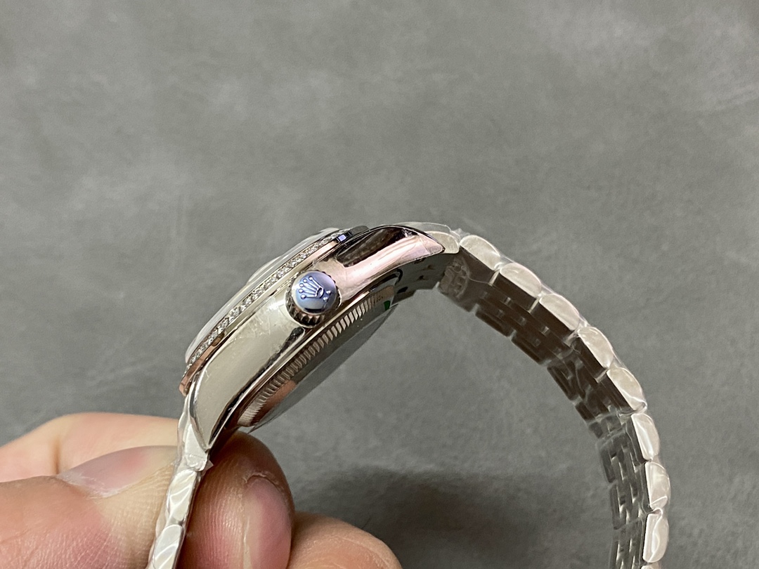 Rolex Datejust 28mm White Gold Silver Diamond President 279139rbr 0003 Women's Watch