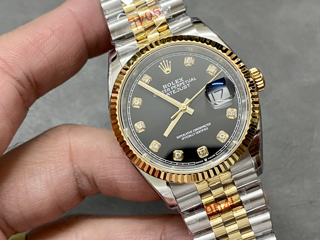 Rolex Datejust 126233 Black Diamond Dial 36MM Unisex Replica Watch