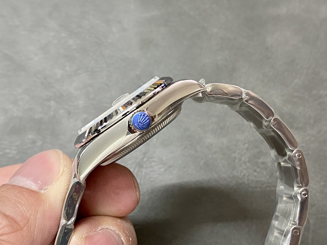 Rolex Datejust 31 Stainless Steel and White Gold Silver Dial M278274 0011 Women's Watch