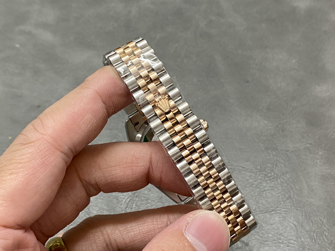 Rolex Datejust 31mm Stainless Steel and Rose Gold m278271 0010 Rose Index Jubilee ladies watch