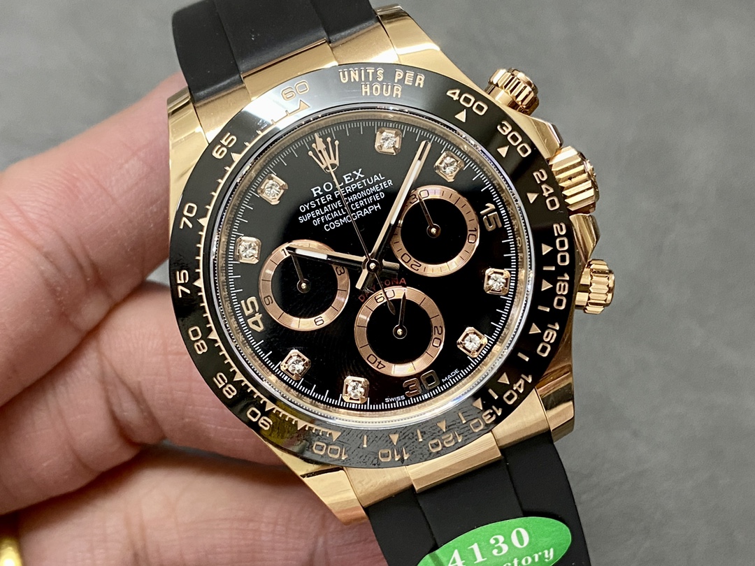 Rolex Cosmograph Daytona Rose Gold Case Black Dial 116515ln 0057