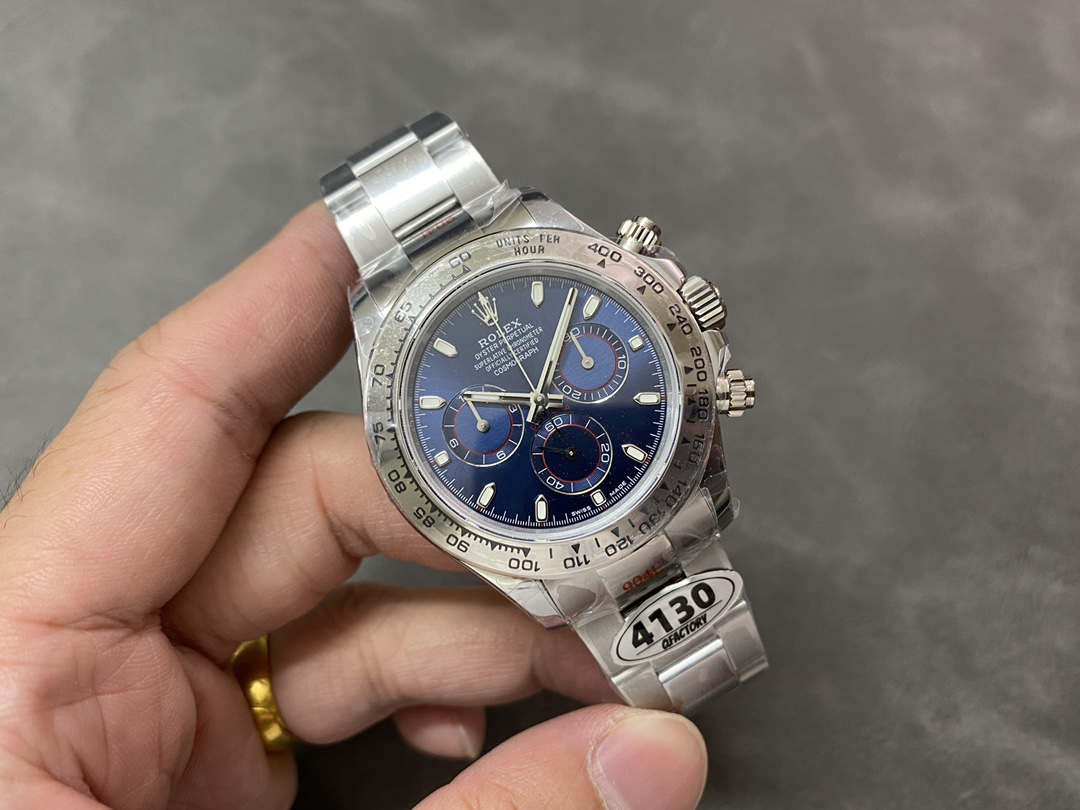 Rolex Cosmograph Daytona 116509 Blue Index Dial 40MM Mens Replica Watch