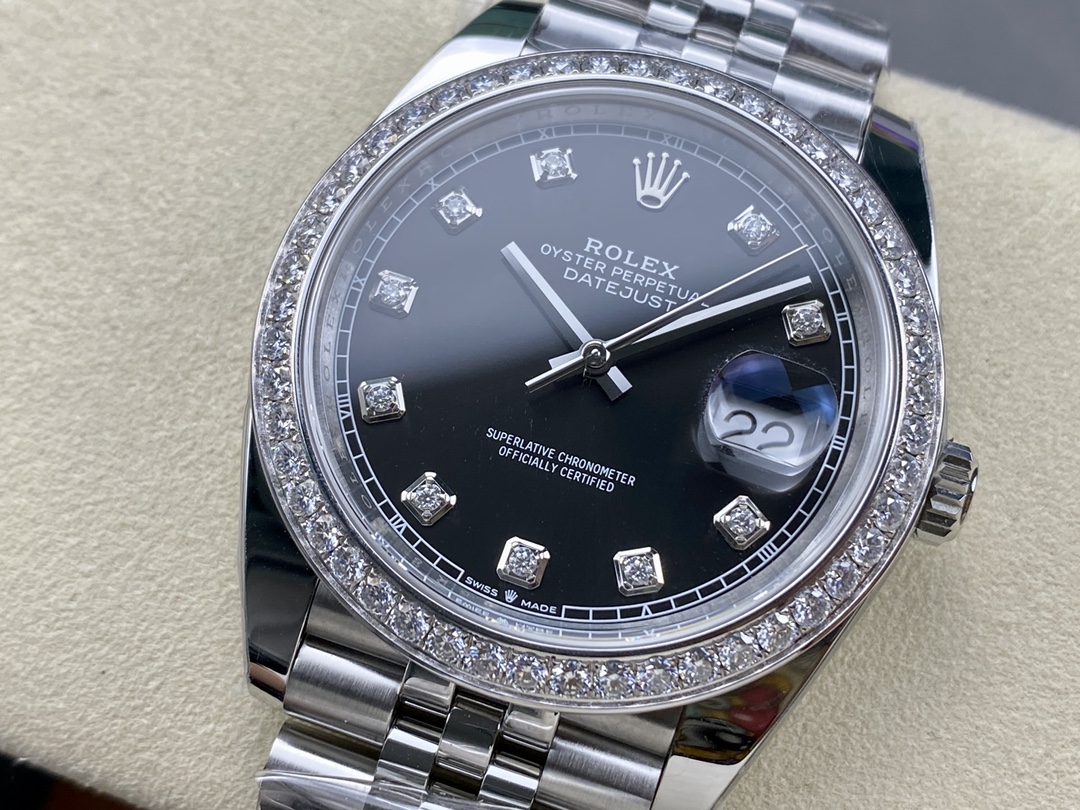 Rolex Datejust Stainless Steel 126284RBR 0019 Black Diamond Jubilee