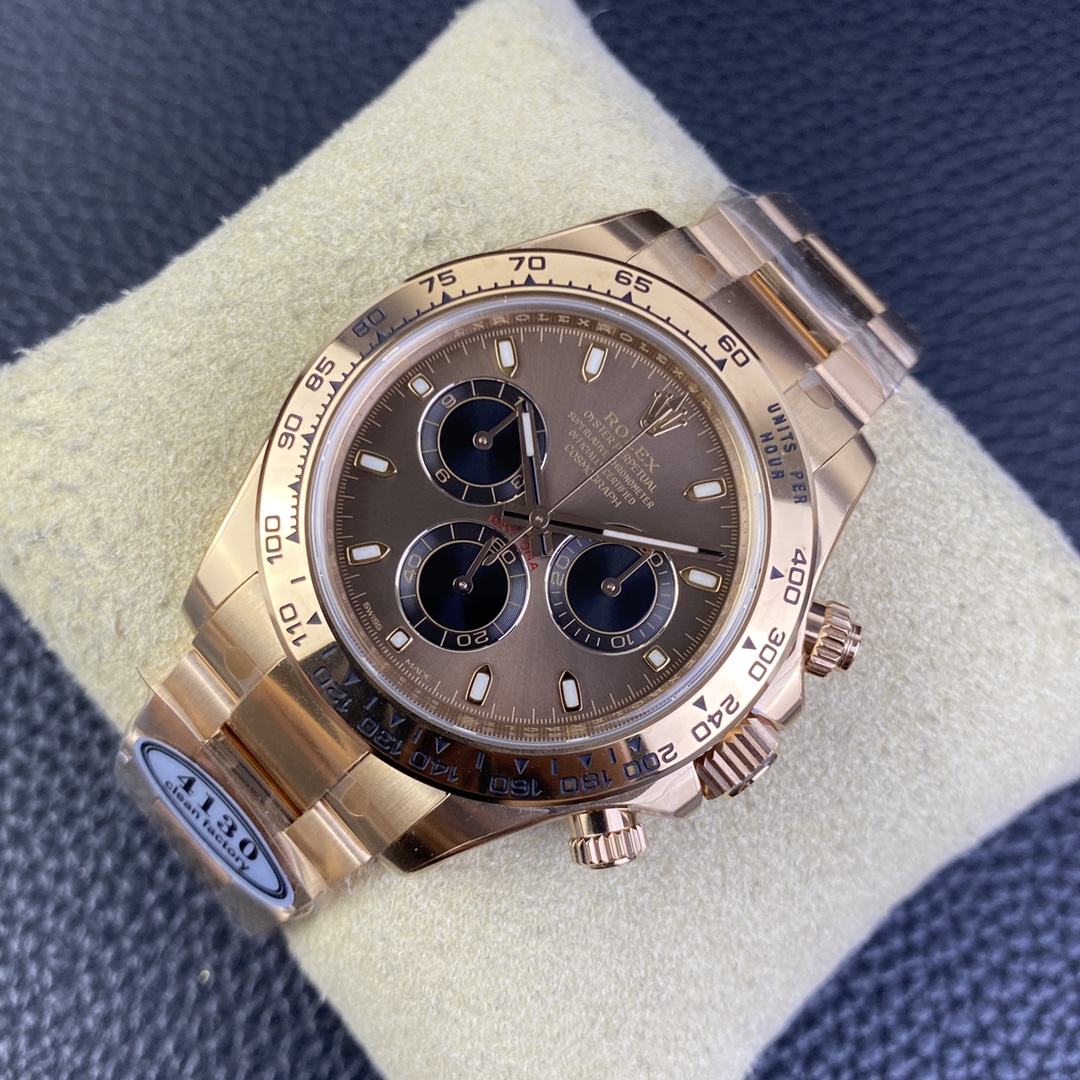 Rolex Cosmograph Daytona 40mm Everose Chocolate Dial 116505 Men's Watch