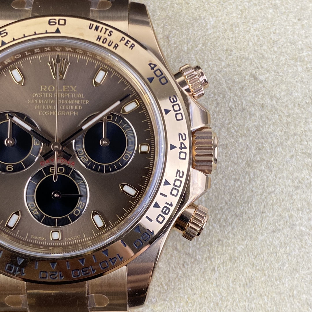 Rolex Cosmograph Daytona 40mm Everose Chocolate Dial 116505 Men's Watch