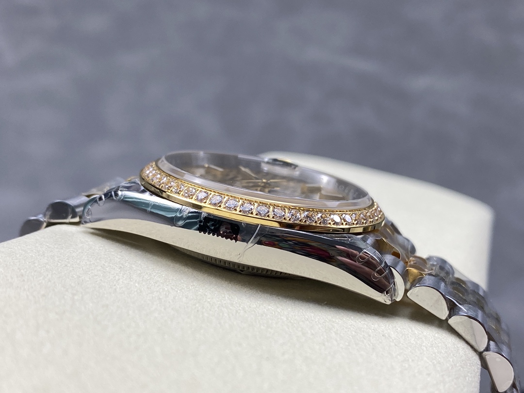 Rolex Datejust 36mm Stainless Steel and Yellow Gold 126283RBR Champagne Index Jubilee